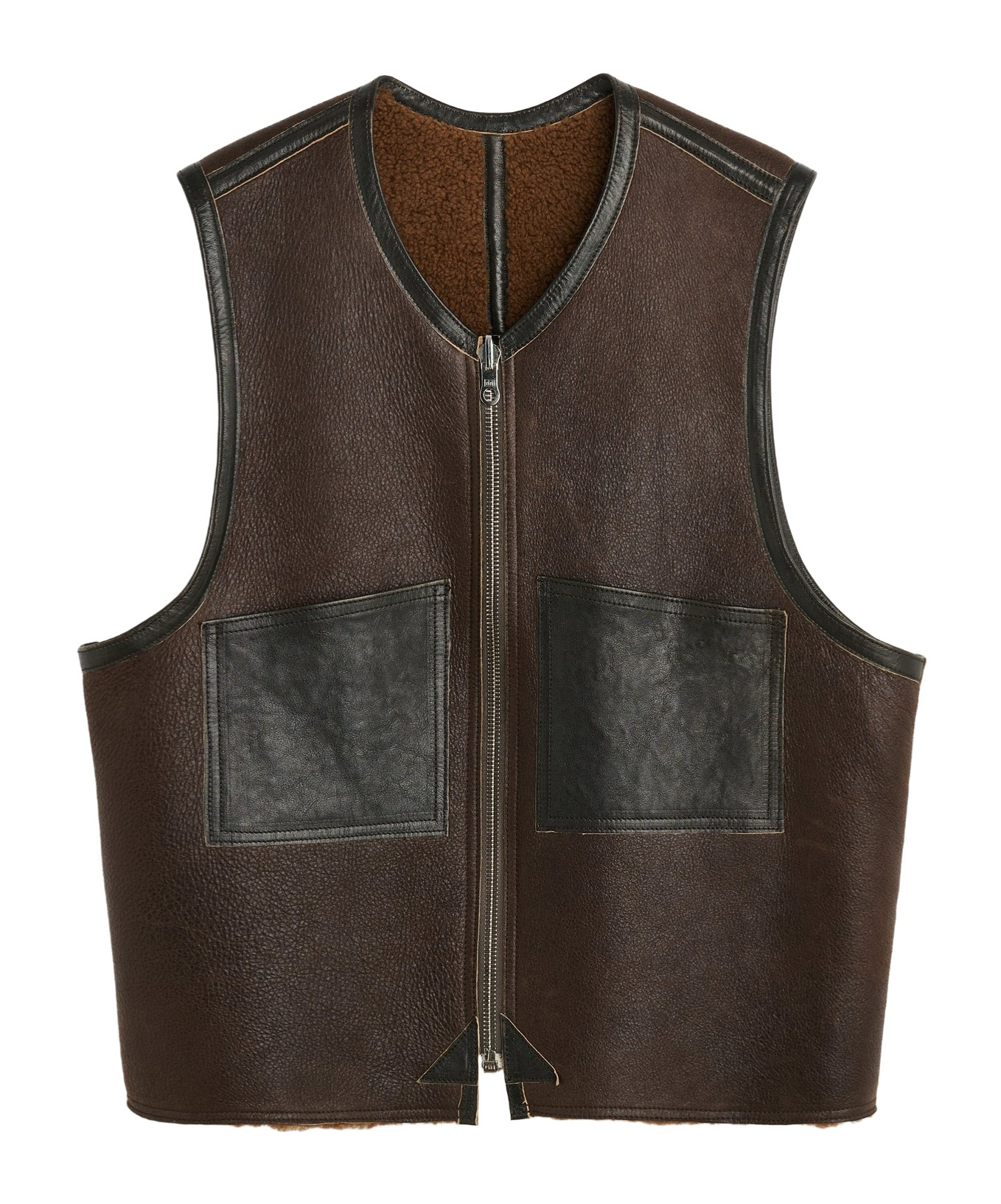 Our Legacy Double-sided Wool Vest In Black
