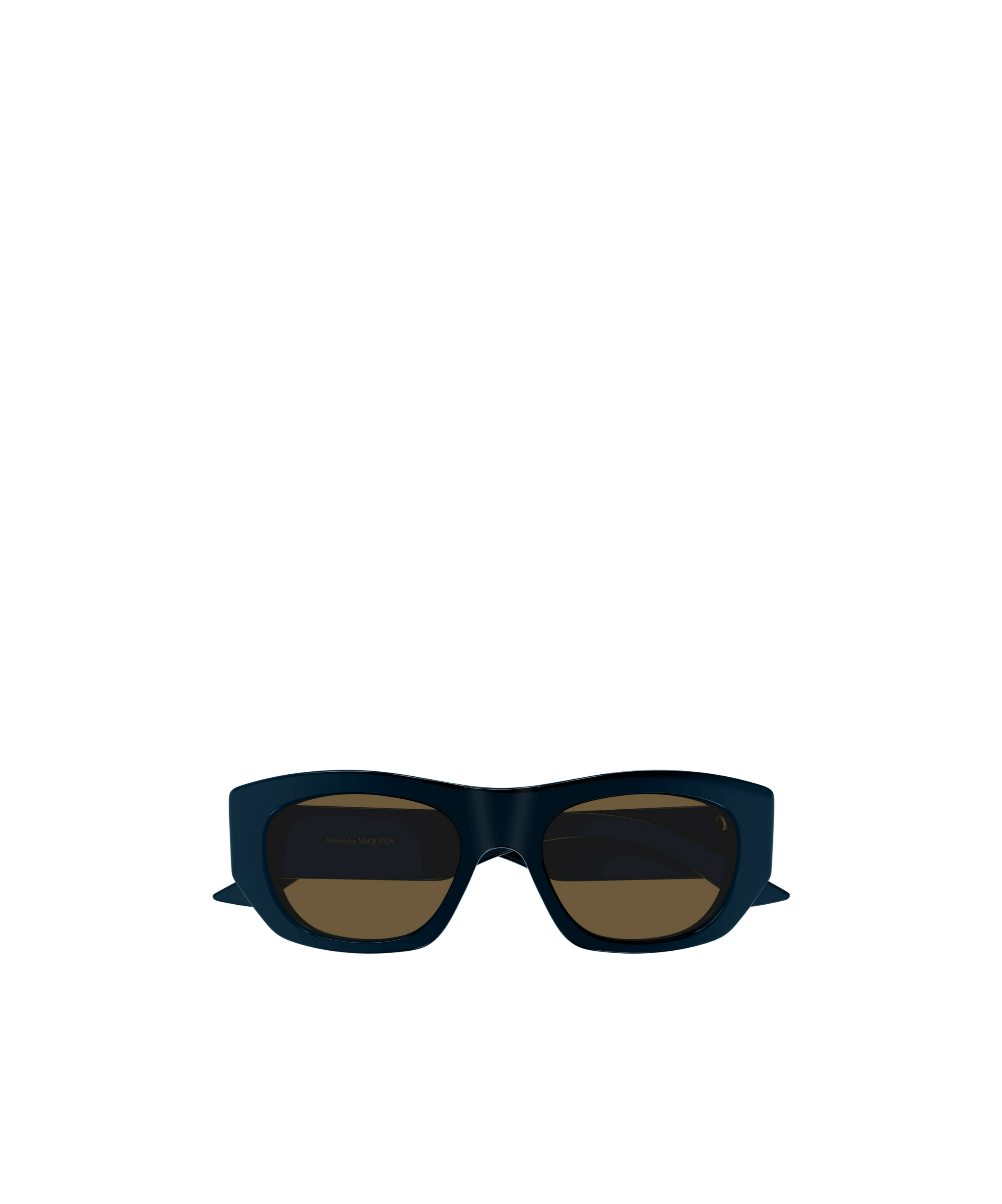 Alexander Mcqueen Geometric-frame Sunglasses In Black