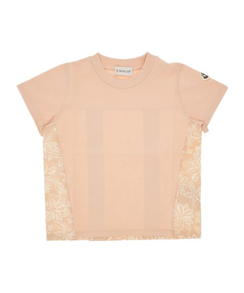 Moncler Short Sleeve T-shirt In Pink