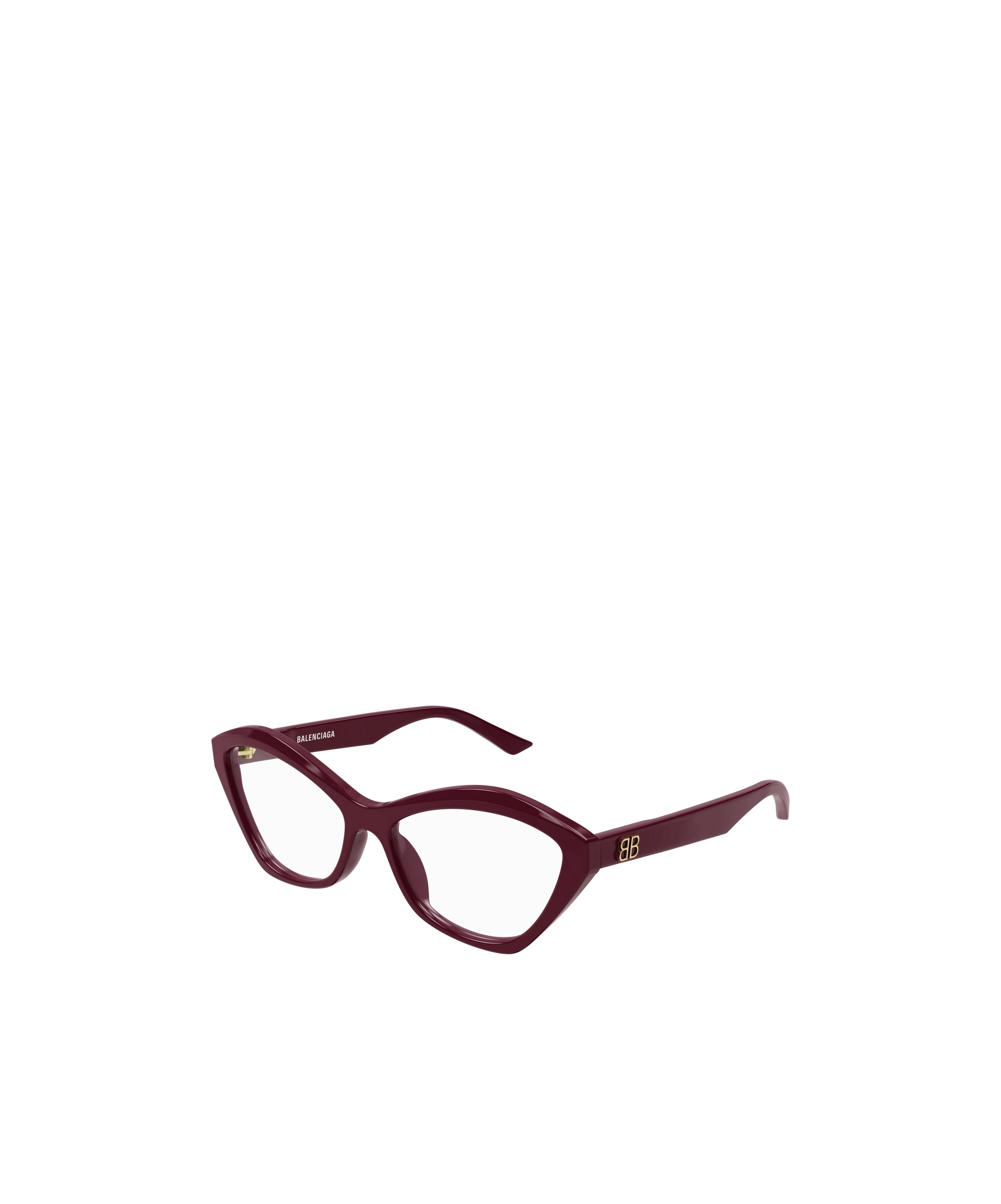 Balenciaga Geometrically Framed Flat Mirror In Red