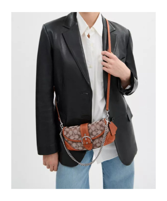 Coach Soho Bag 25 In Crystal Signature Jacquard