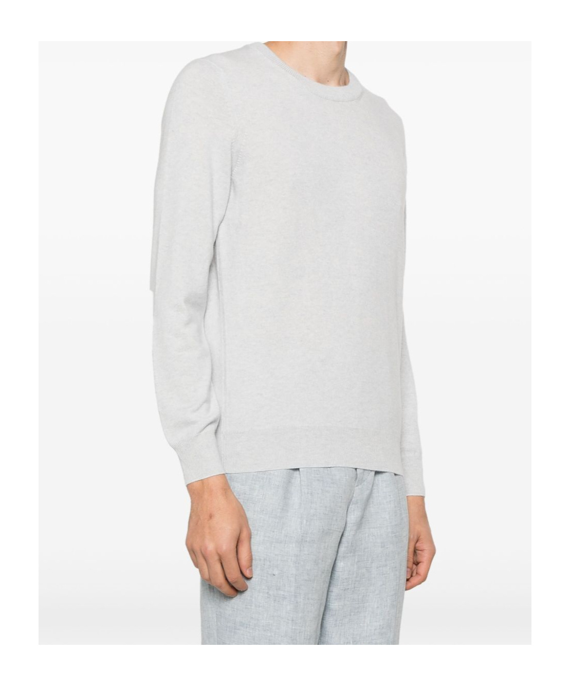 Brunello Cucinelli Long-sleeved Sweater In White