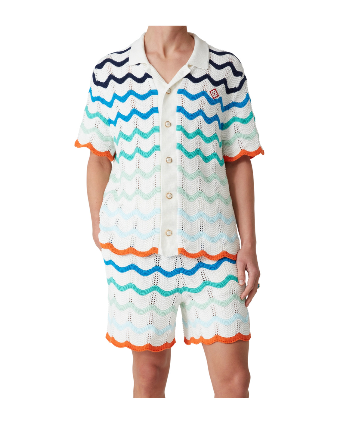 Casablanca Wave Shirt In White