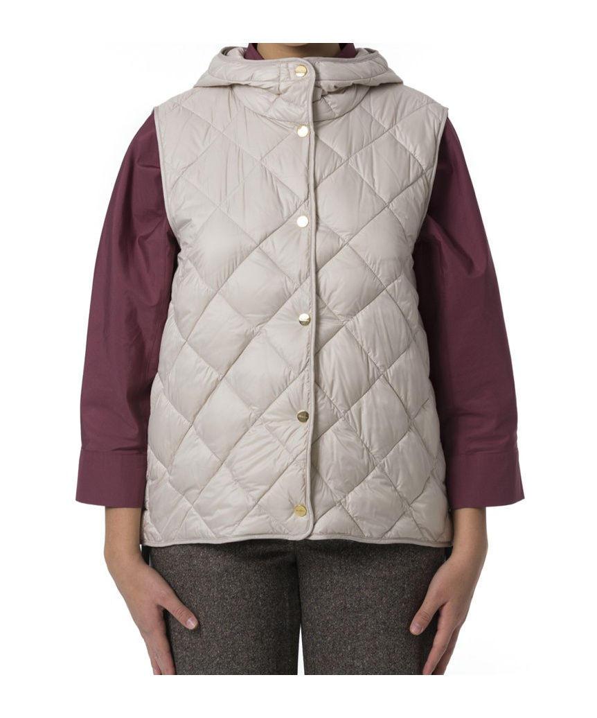 Max Mara The Cube Buttoned Sleeveless Gilet In Neutral