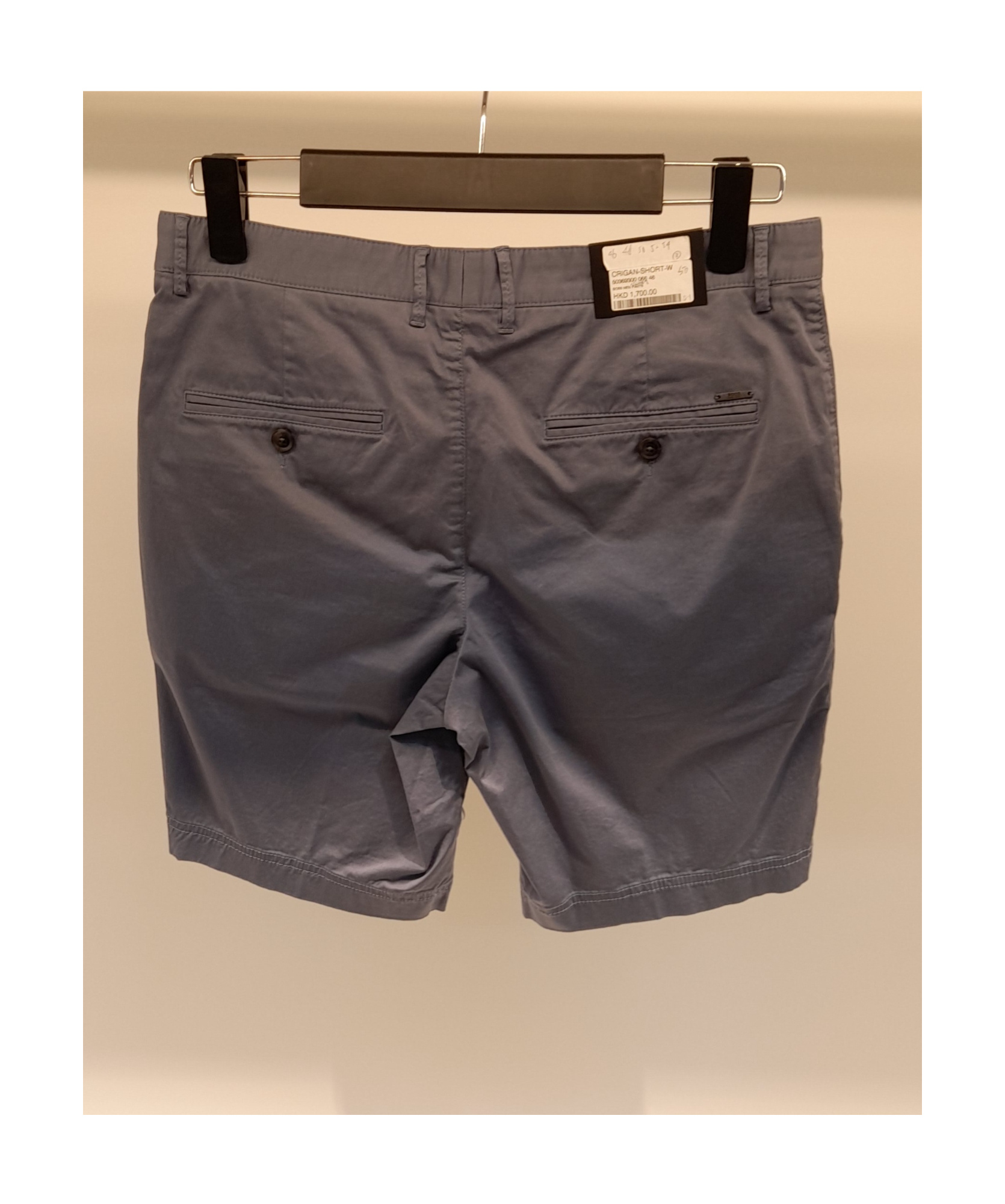 Shop Hugo Boss Zippered Casual Shorts In Gray