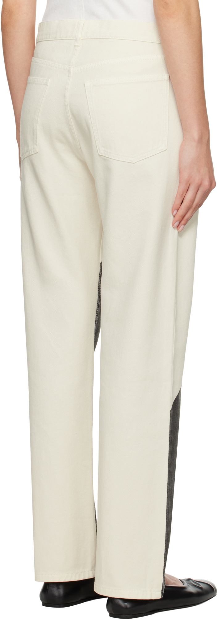 Moschino Belt Loop Jeans In Multi