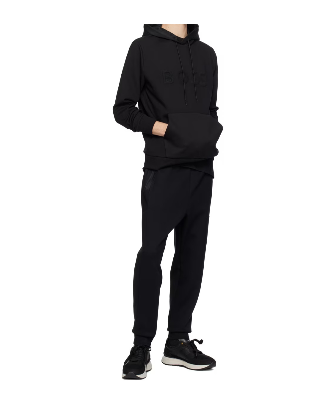 Shop Hugo Boss Drawstring Sweatpants In Black