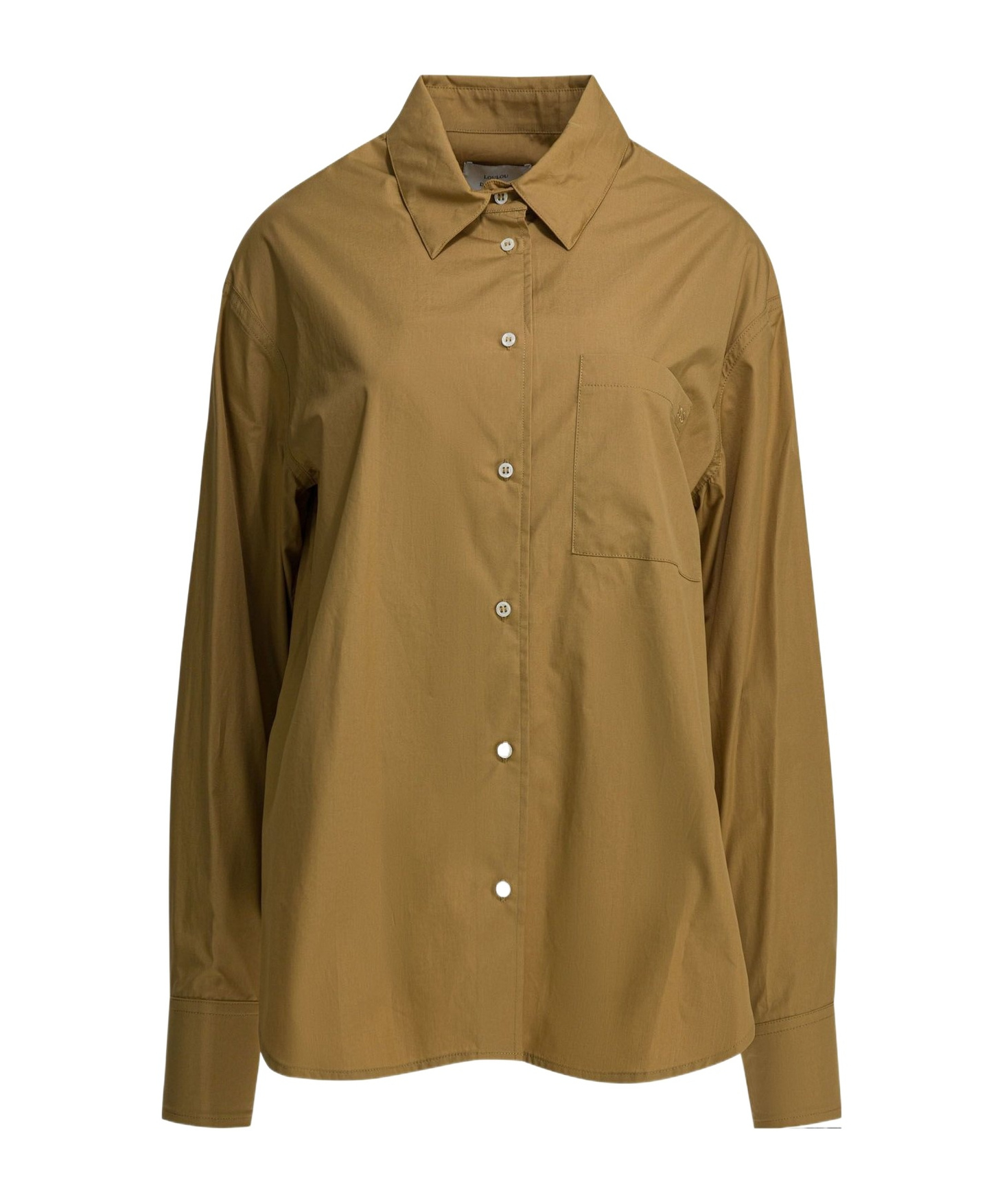 Loulou De Saison Lee Oversized Shirt In Sand Dune Color