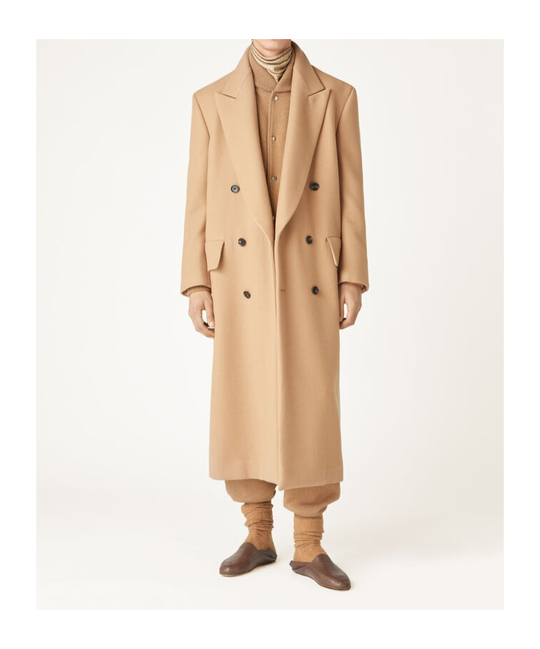 Loro Piana Long-sleeved Coat In Light Brown