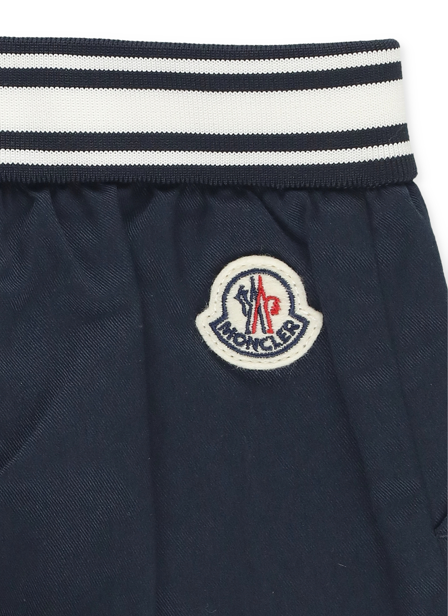 Moncler Elastic Waist Pants In Blue