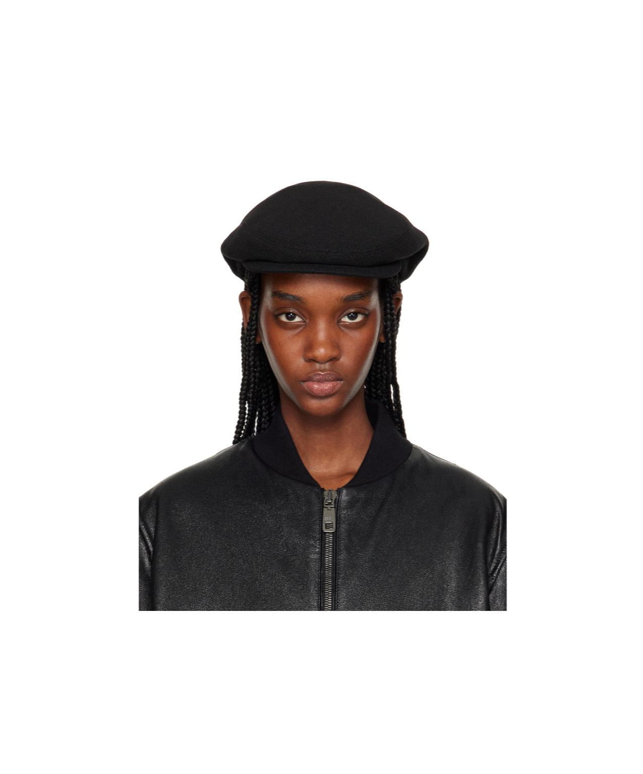 Dolce & Gabbana Crepe Flat Hat In Black