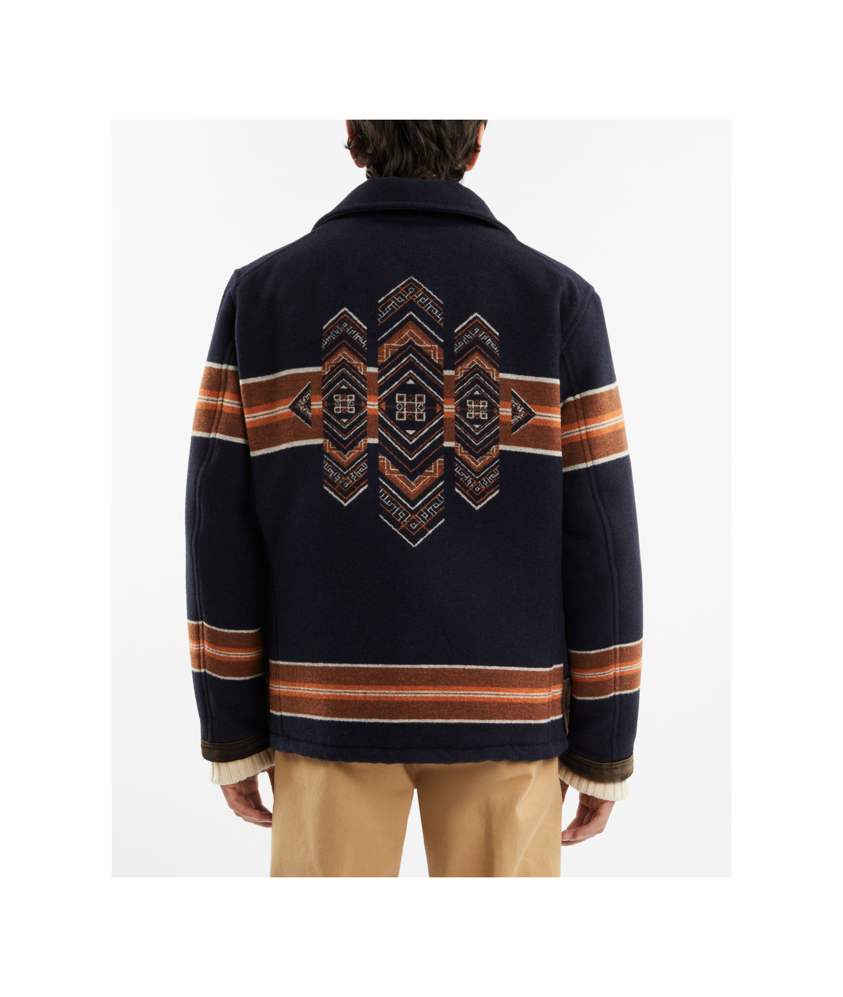 Fay Embroidered Wool Blend 4 Ganci Yateh Jacket In Black