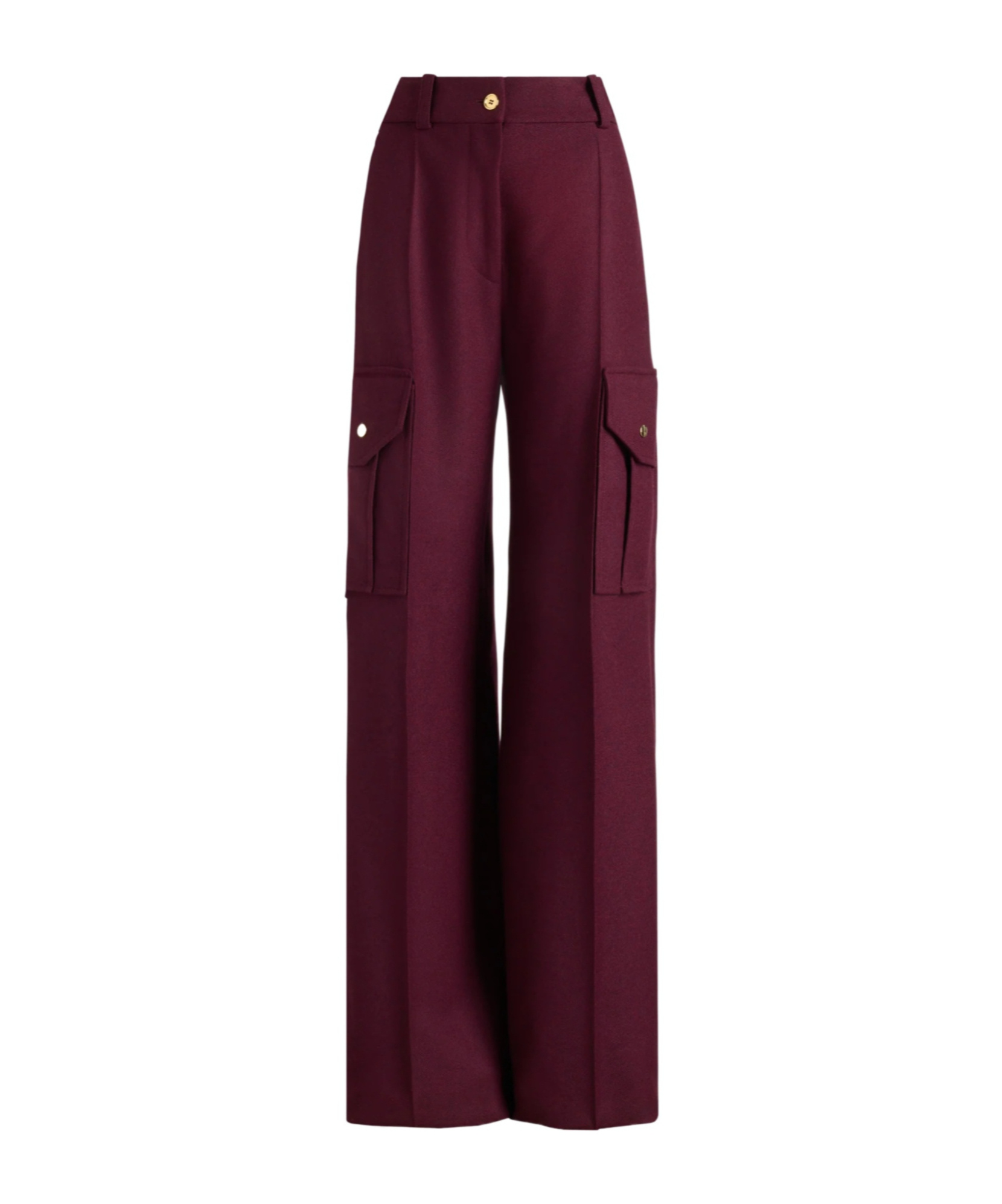 Patou Cargo Pocket Trousers In Purple