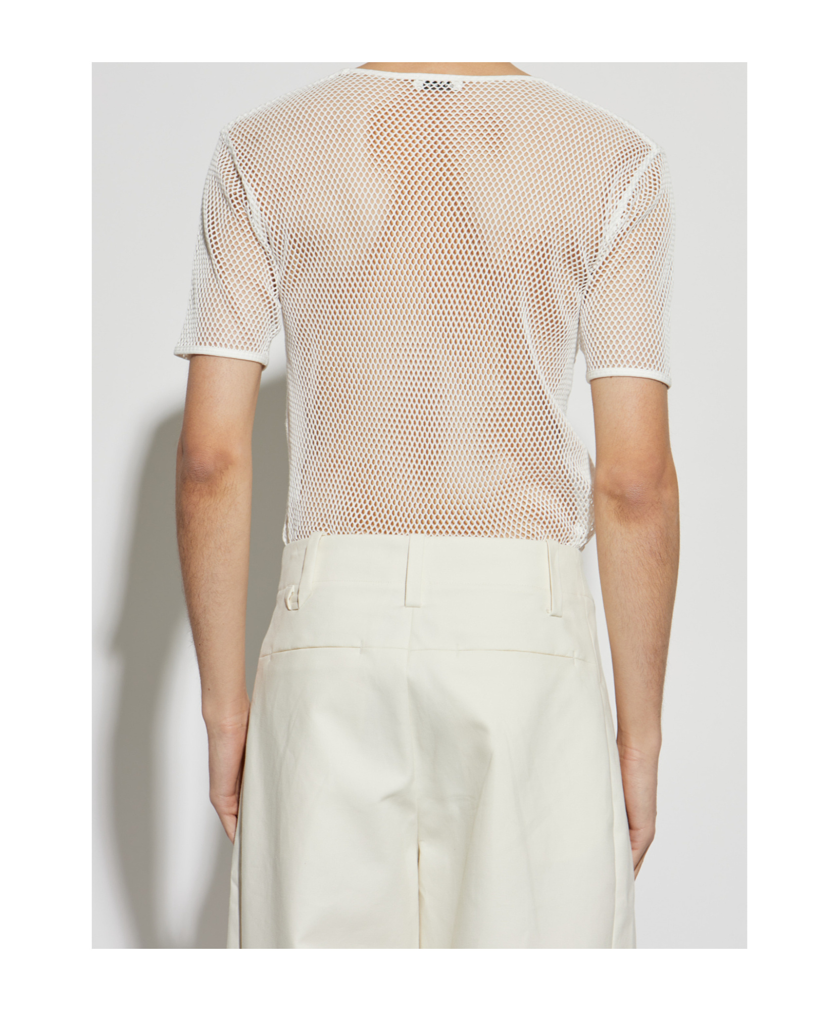 Bally Pierced T-shirt In White