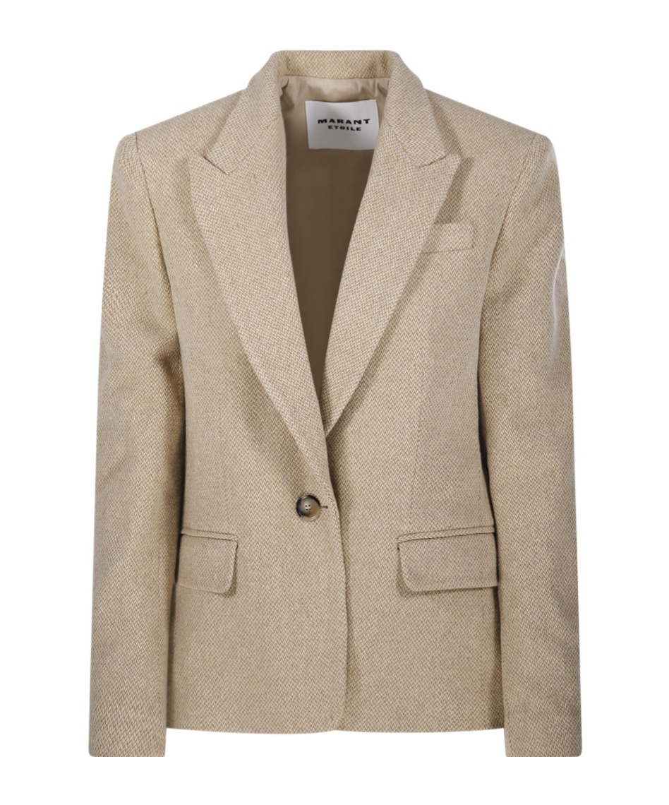 Isabel Marant Étoile Single-button Suit Coat In Nude
