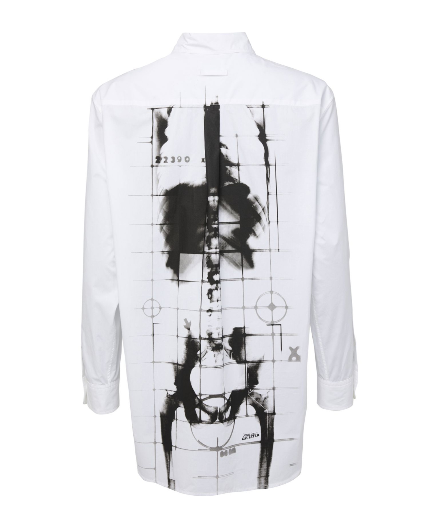 Shop Jean Paul Gaultier The Squeletor Printed Shirt In White