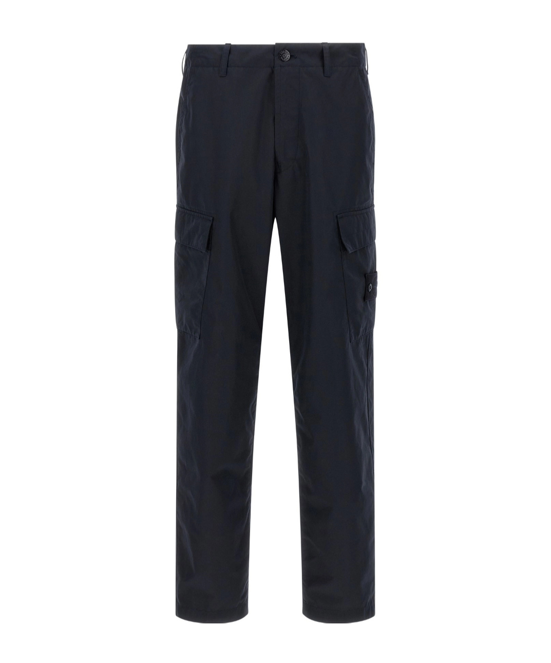 Stone Island Mens Navy Blue Ghost Waterproof Cotton-canvas Trousers In Blue