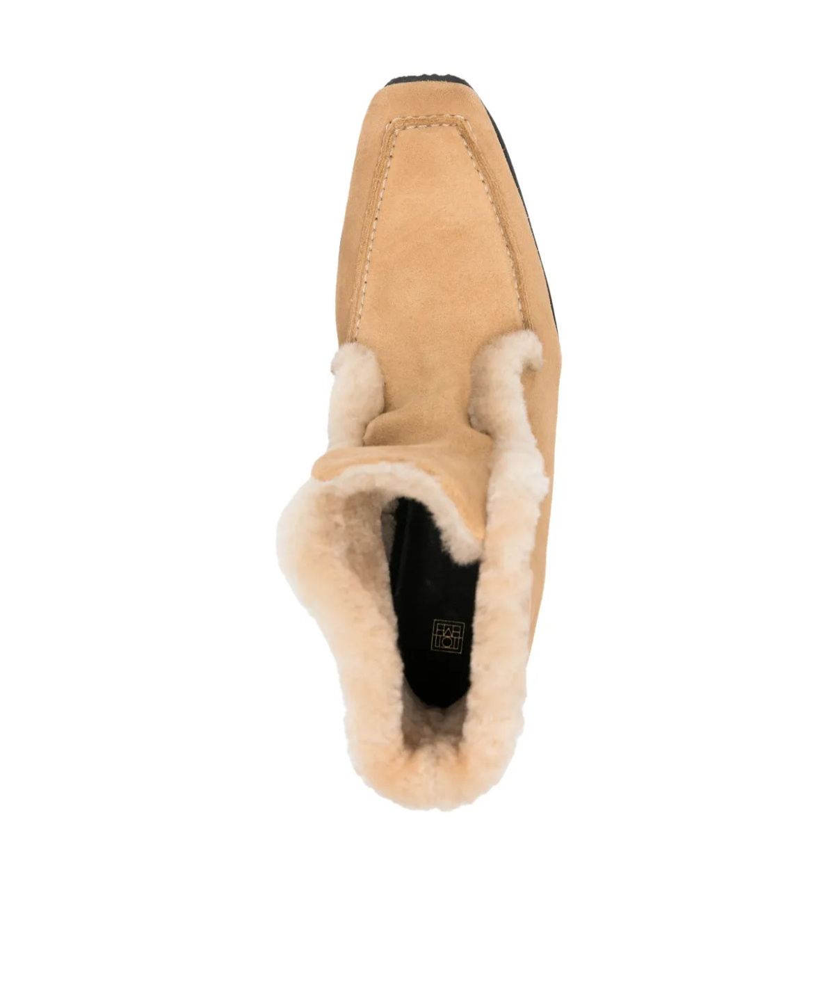 Totême Beige Suede Ankle Boots In Nude
