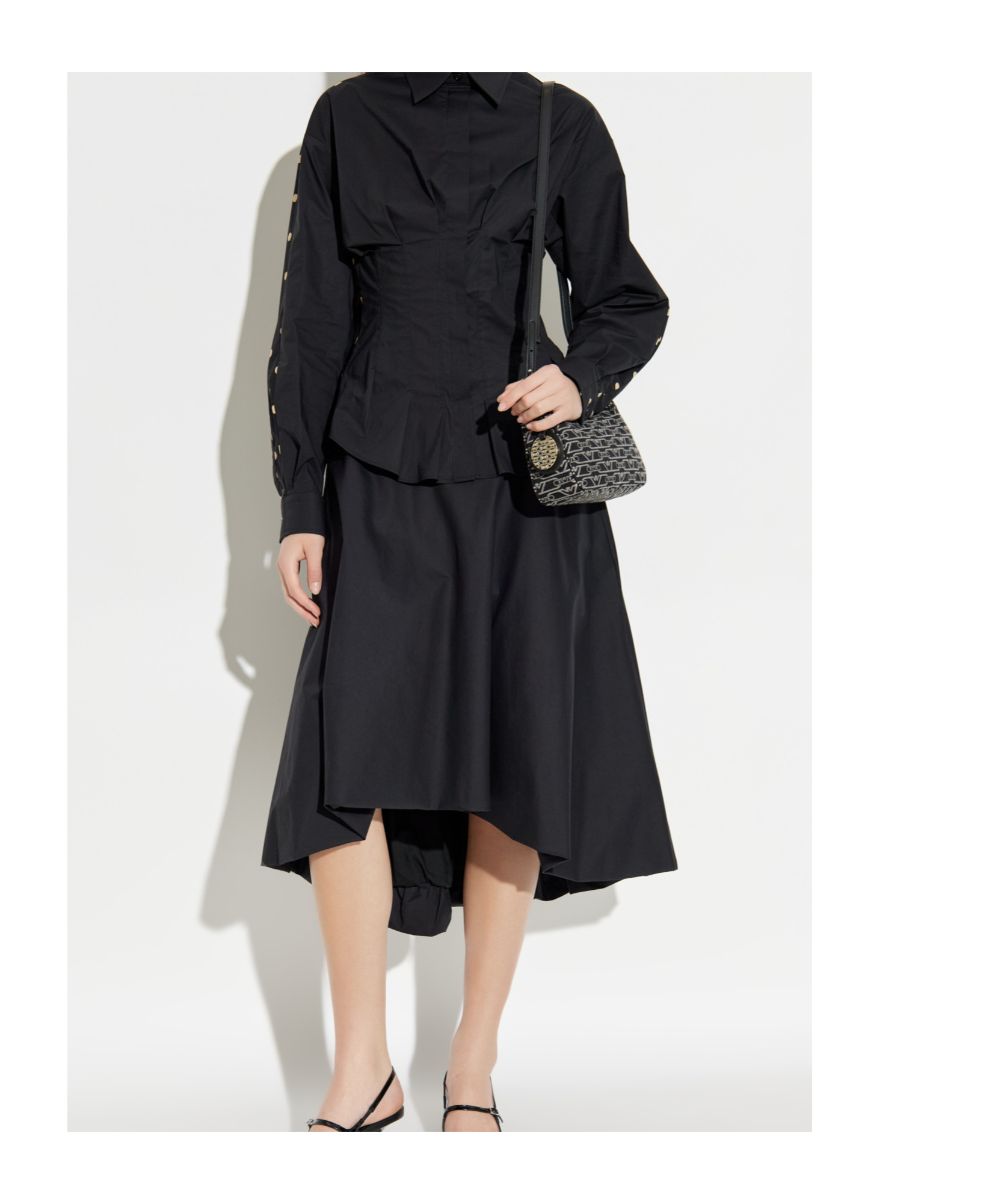 Moschino Long Sleeve Shirt In Black