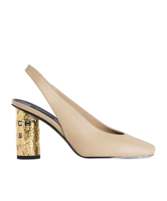 Givenchy Tape Slingbacks In Leather In Brown