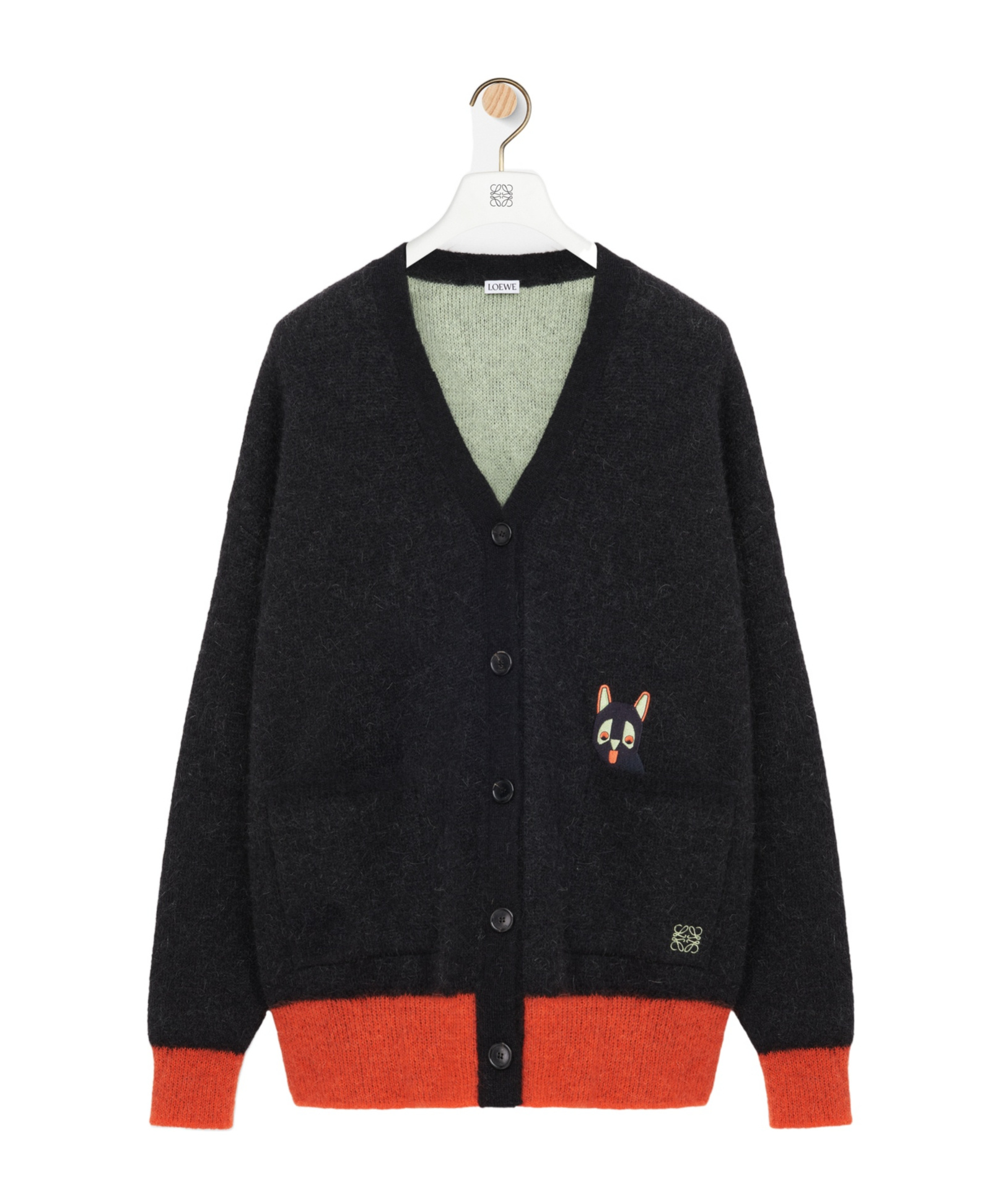 Loewe X Louis Wain Mohair-blend Cardigan In Multi