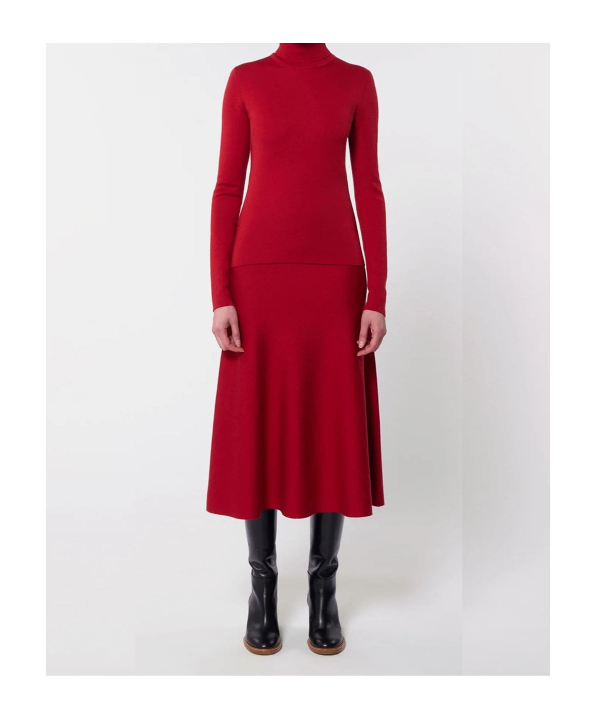 Gabriela Hearst Pleated Skirt In Red