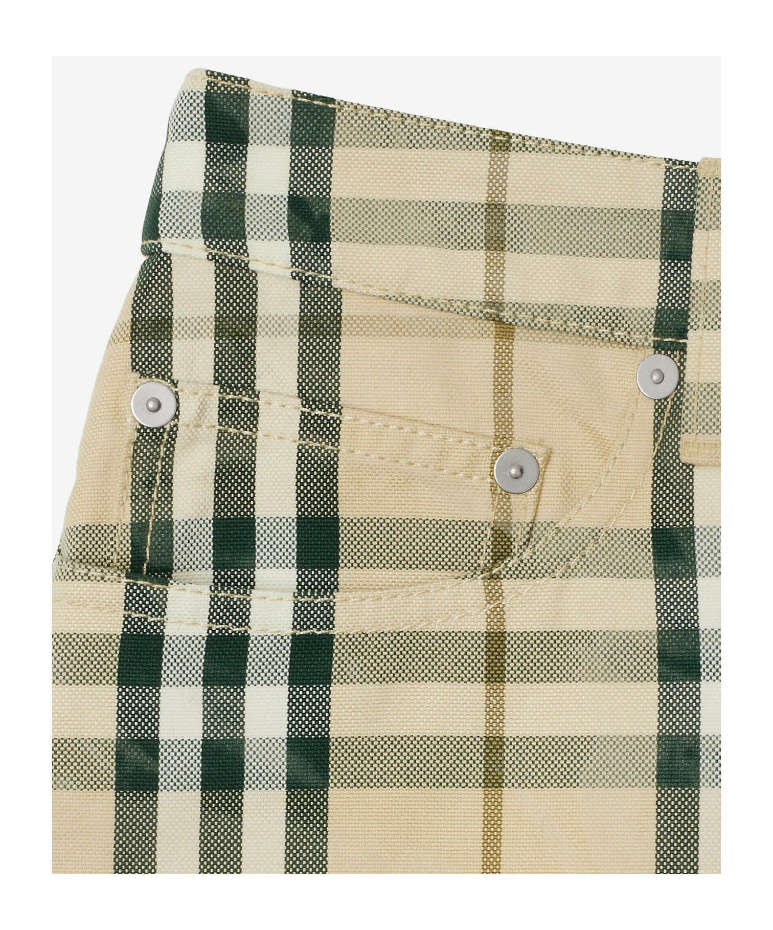 Burberry Check Denim M In Nude