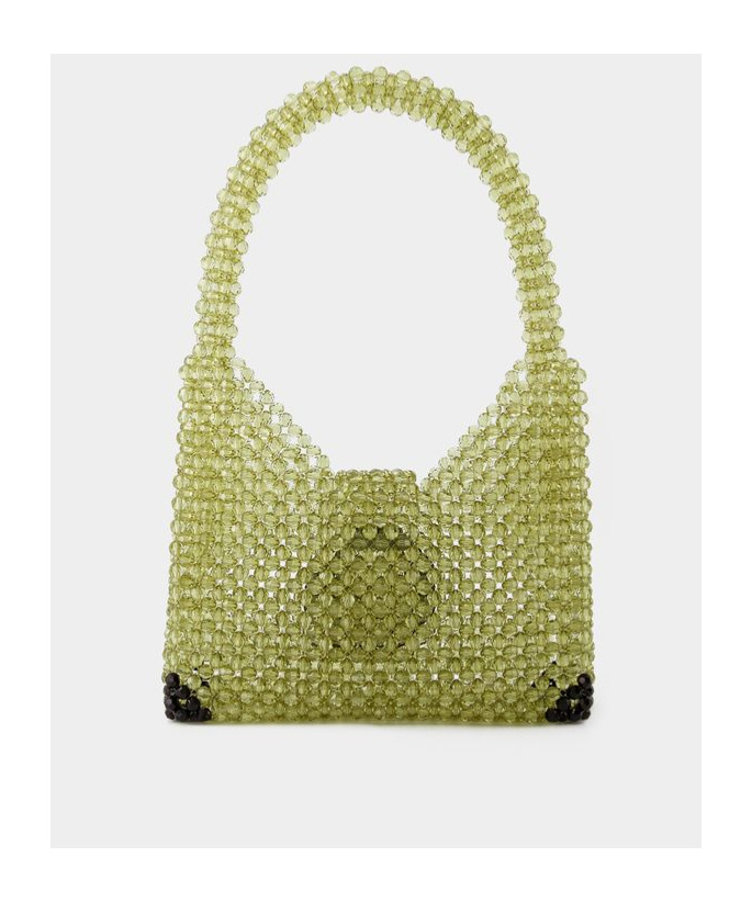 Germanier Logo Shoulder Bag In Green
