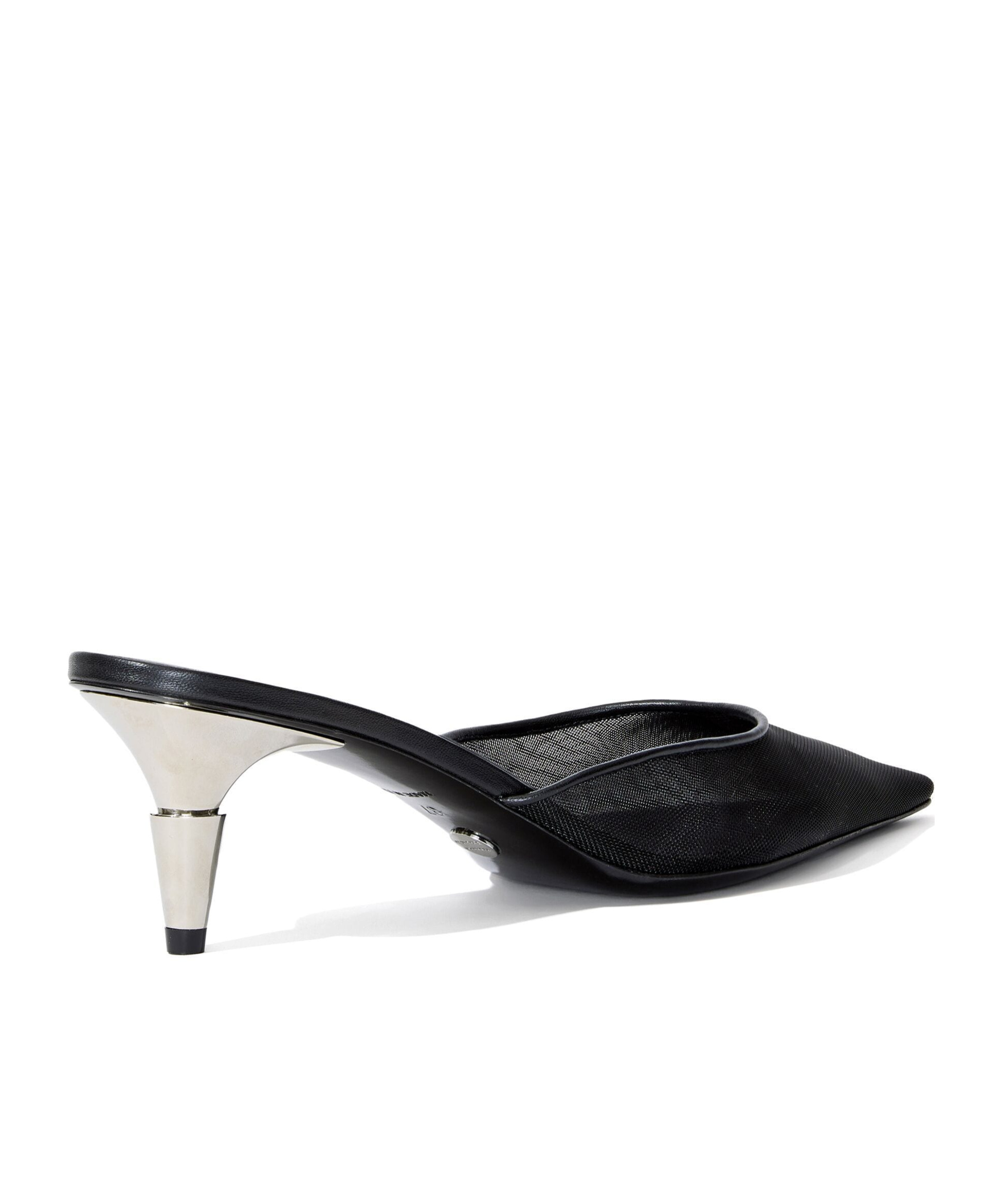 Shop Proenza Schouler Spike Tulle Mesh High Heels Muller Shoes In Black