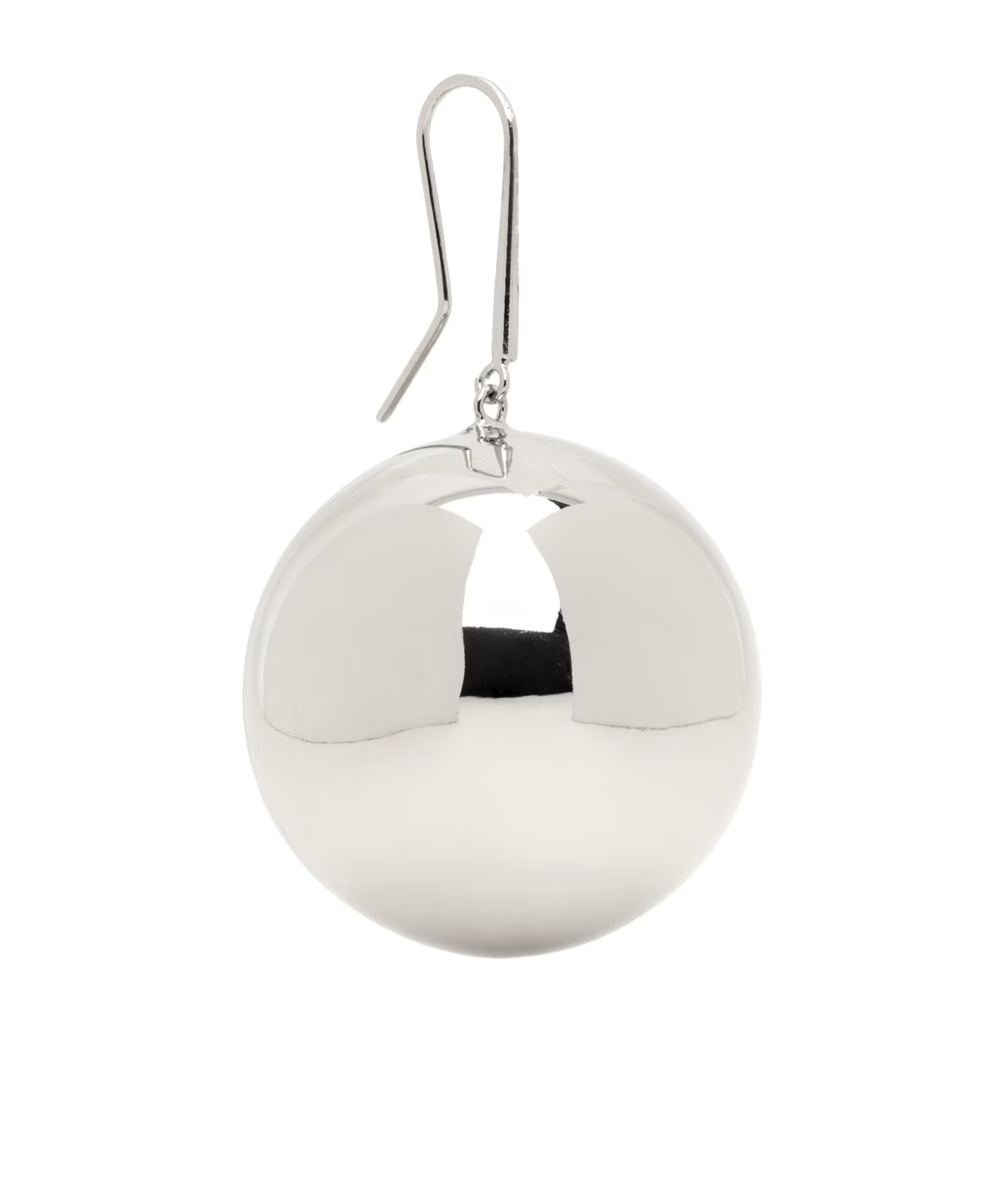 Mm6 Maison Margiela Oversized Drop Earring In White