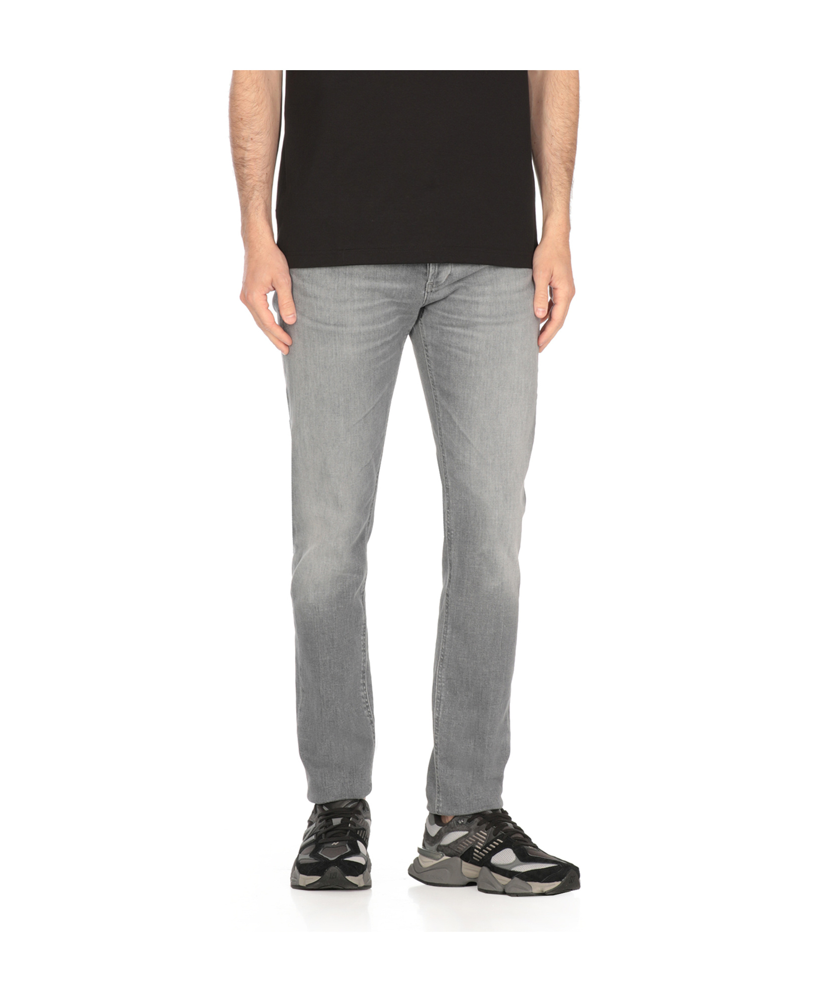 Dondup Denim Trousers With Belt Loops In Blue
