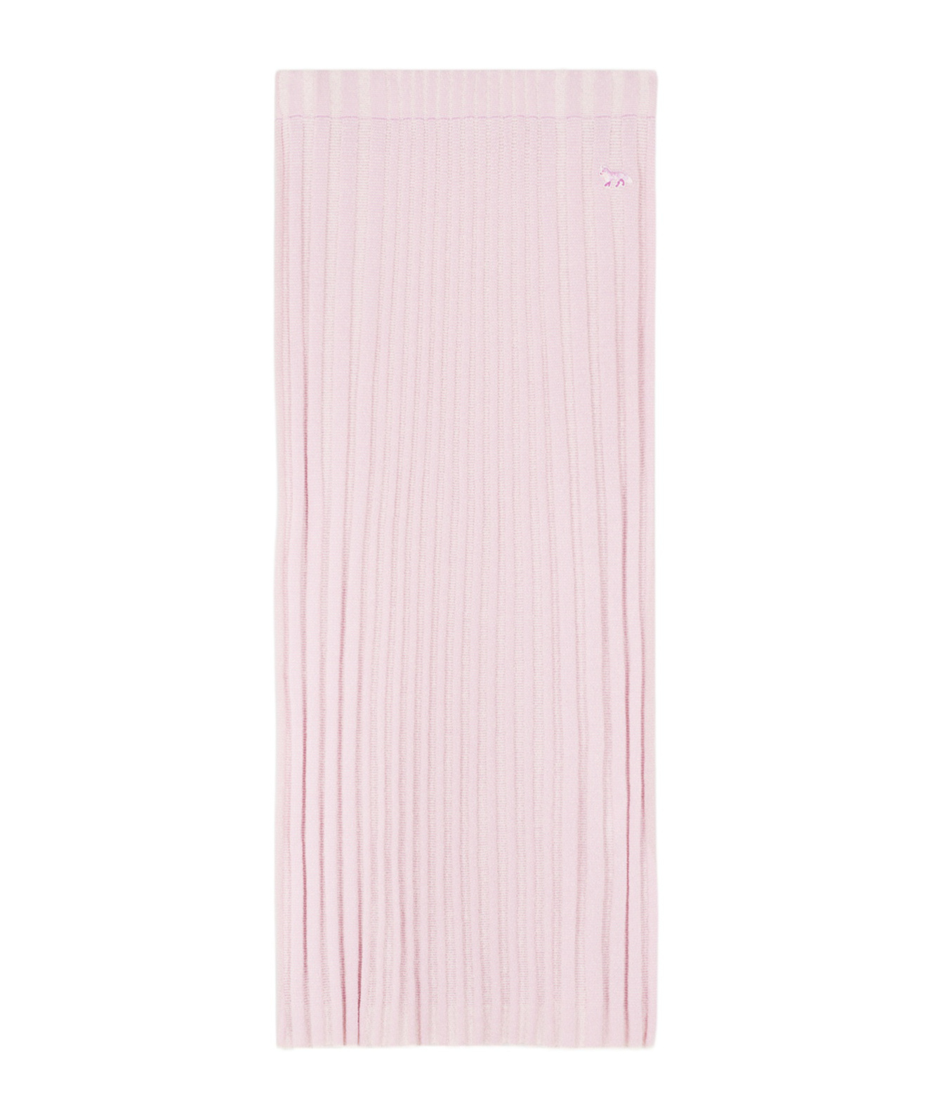 MAISON KITSUNÉ RIBBED-KNIT MIDI SKIRT