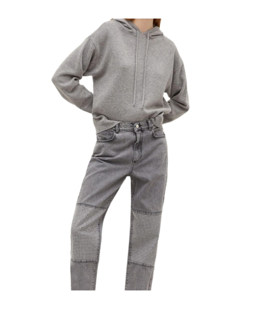 Marella Long-sleeved Sweater In Gray