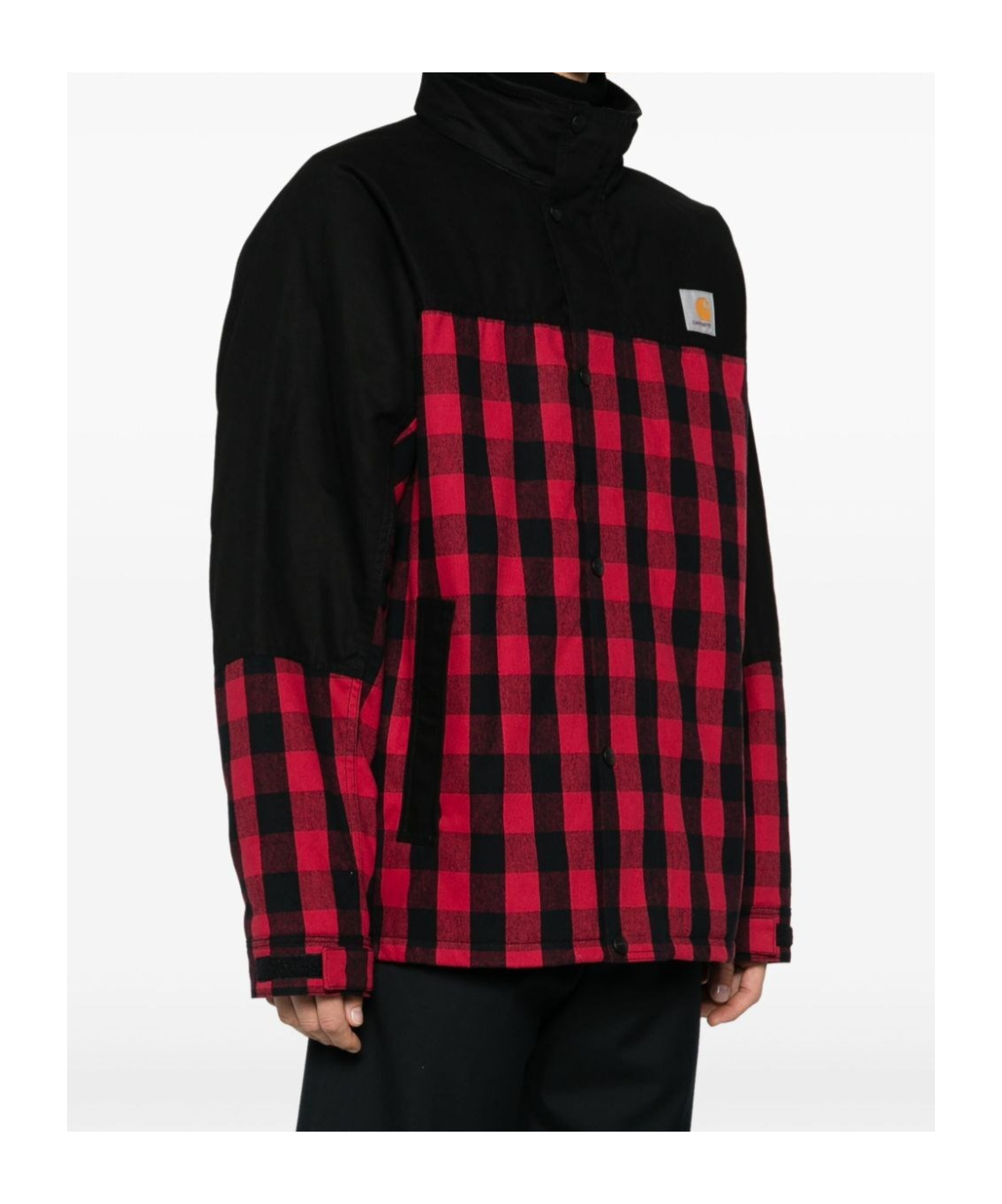 Shop Junya Watanabe X Carhartt Checked Jacket In Black