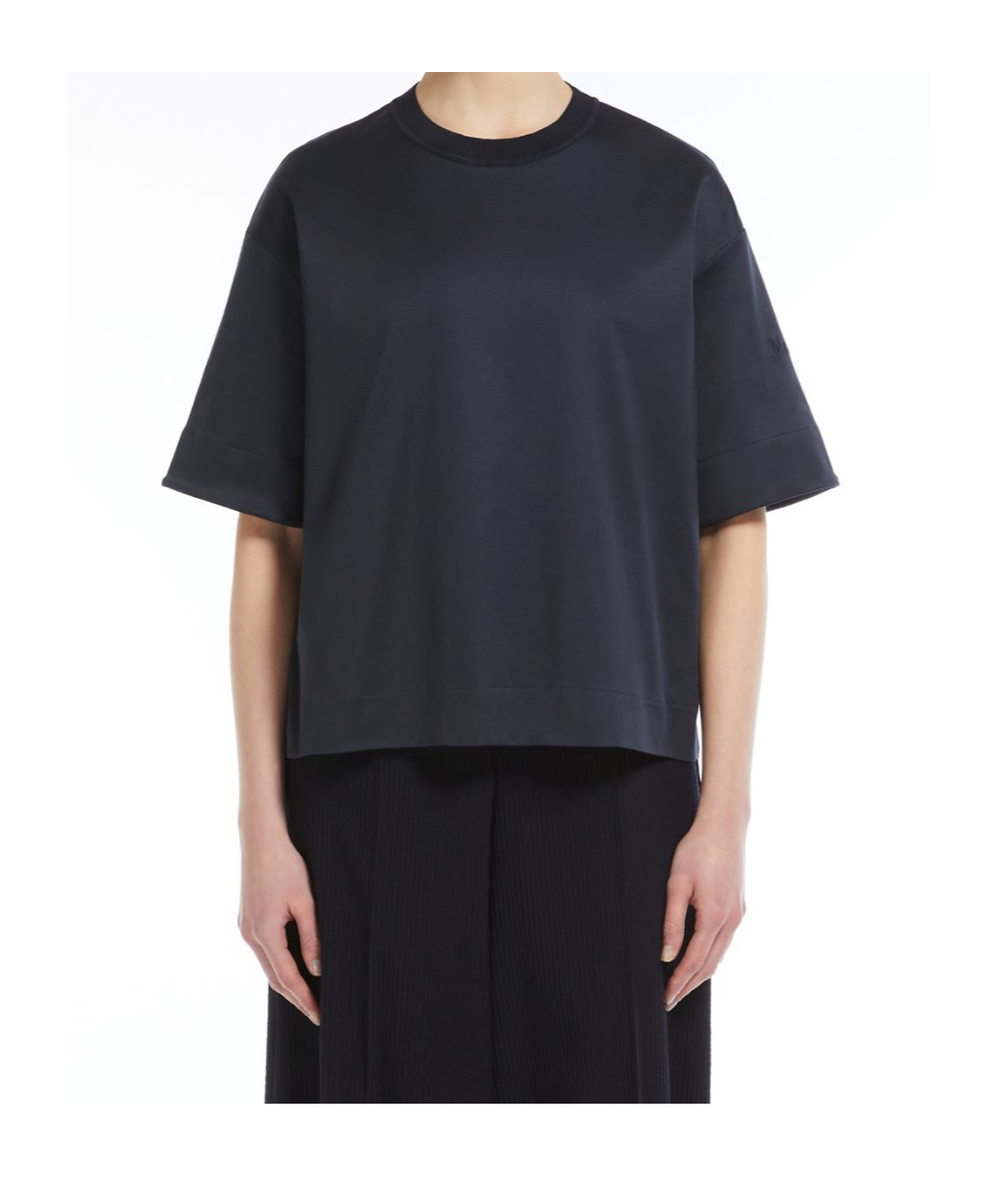 Max Mara Short-sleeved T-shirt In Black