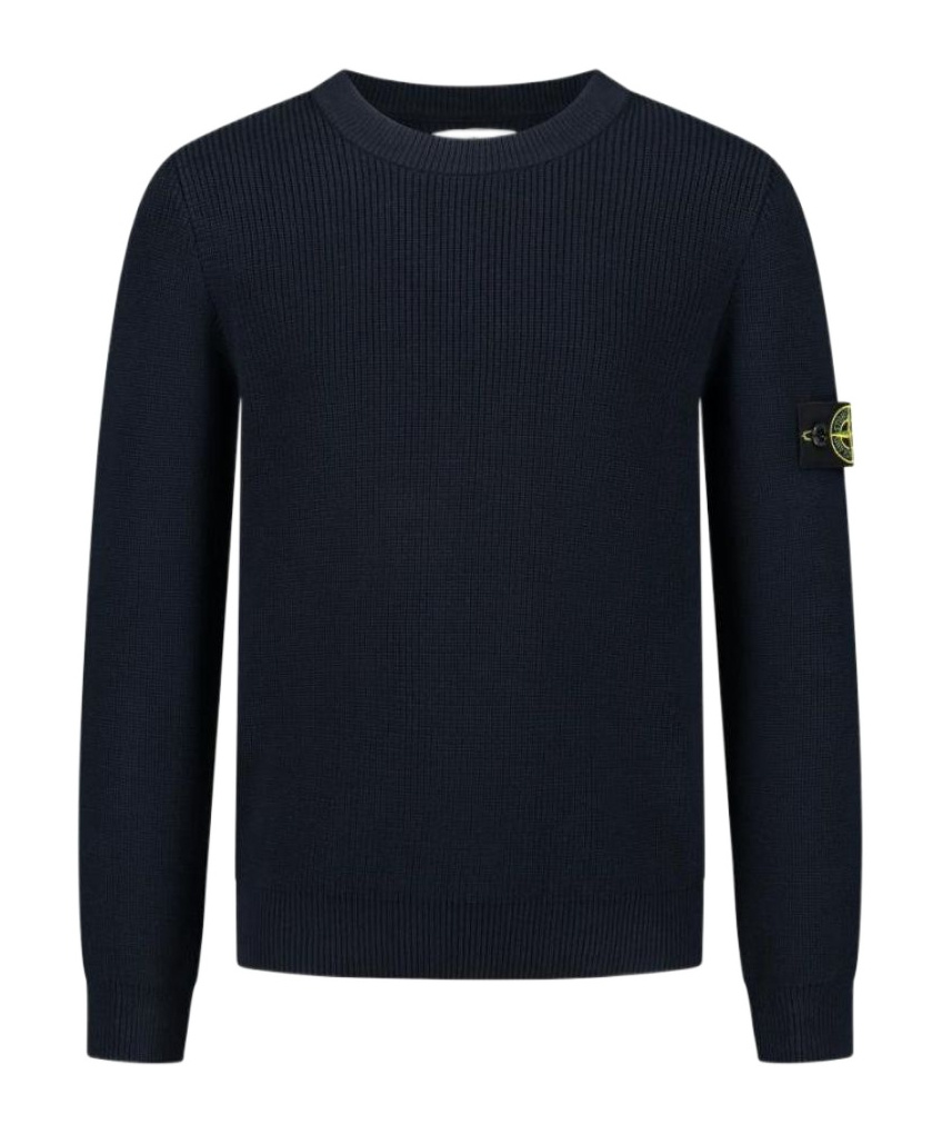 STONE ISLAND STONE ISLAND JUNIOR COMPASS-BADGE CREWNECK JUMPER