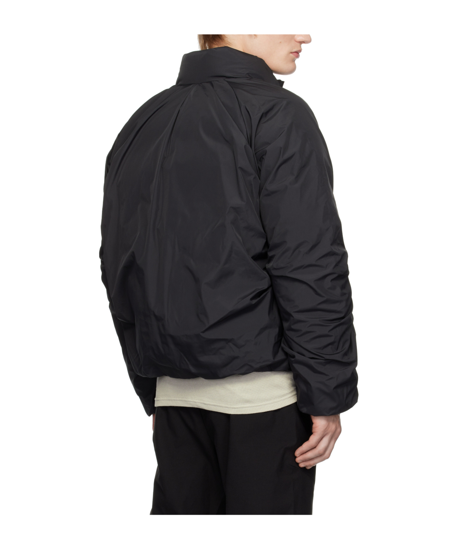 Post Archive Faction (paf) Zipper Down Jacket In Black