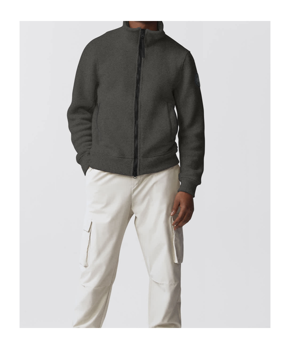 Canada Goose Long-sleeved Casual Jacket In Black