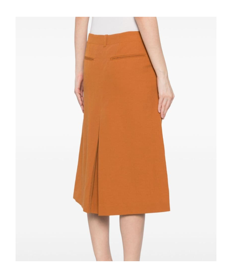 Dries Van Noten Belt-loop Culottes In Orange