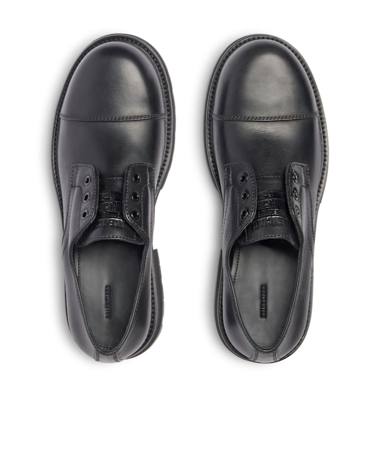 Balenciaga Truck Derby Shoes In Black