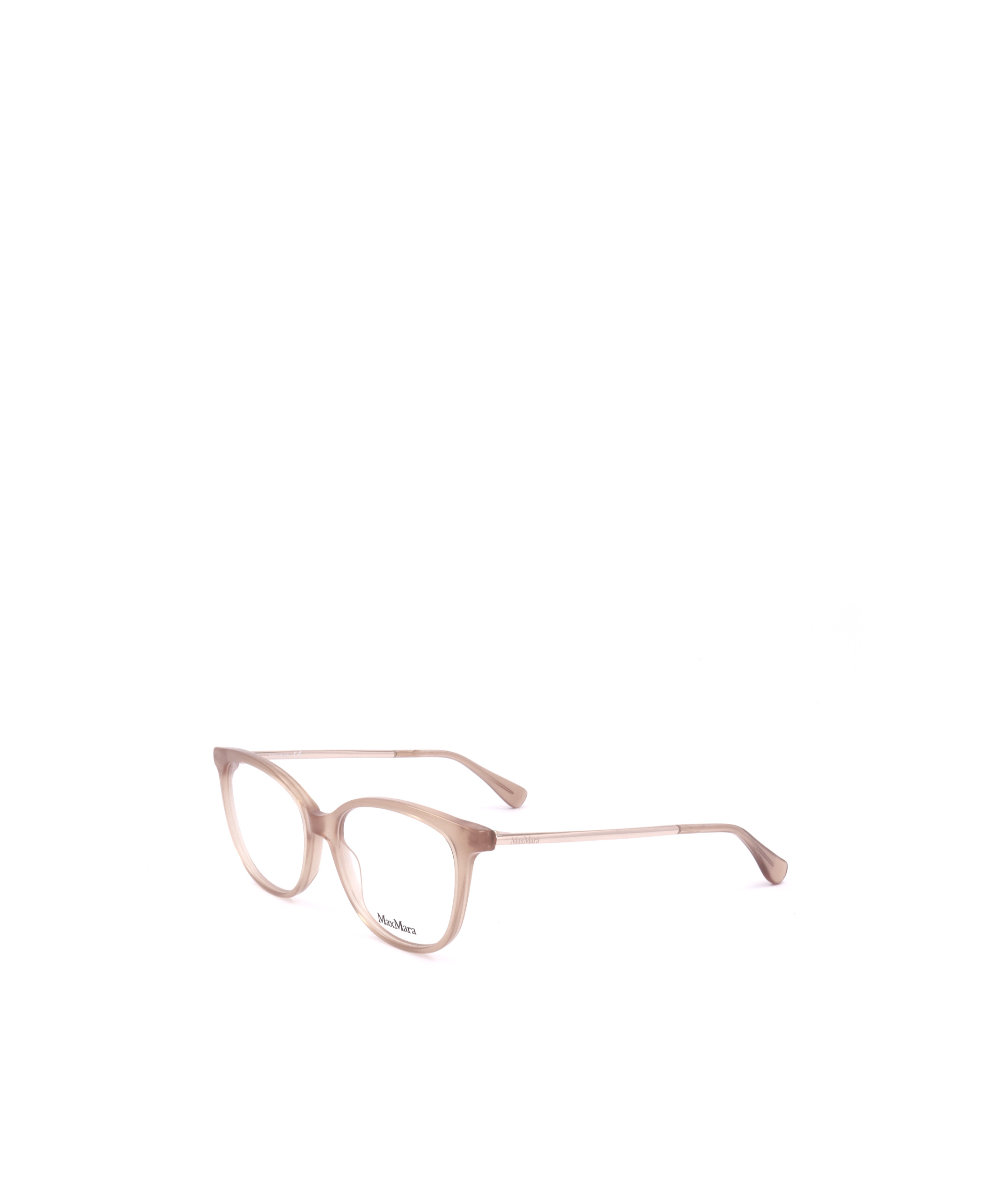 Max Mara Square Frame Glasses In Nude