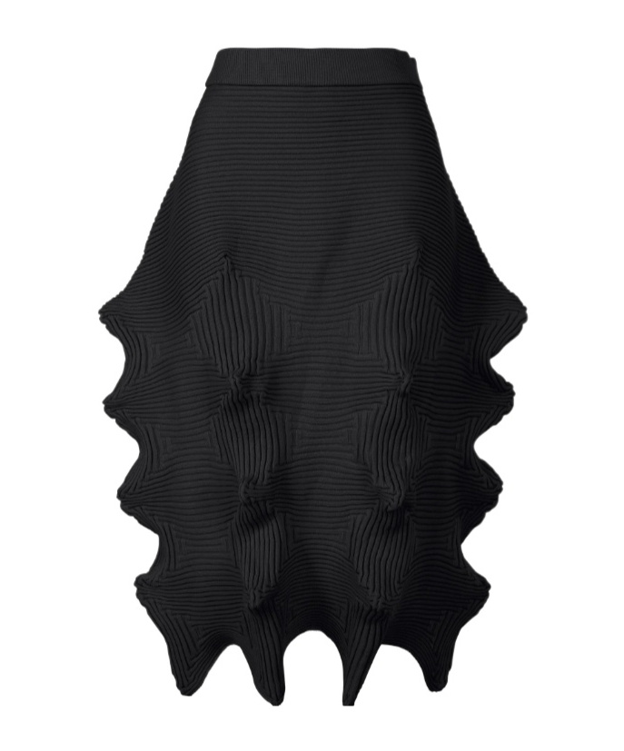 Issey Miyake Linkage Mini Skirt In Black