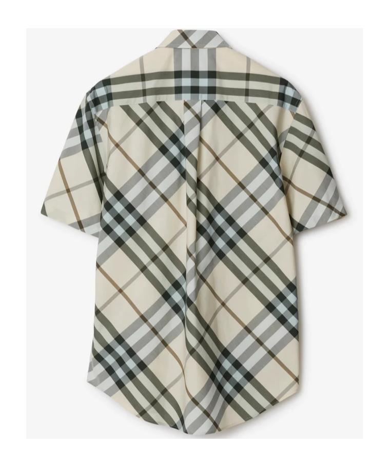 Burberry Short Sleeve Check Design Shirt In Multi