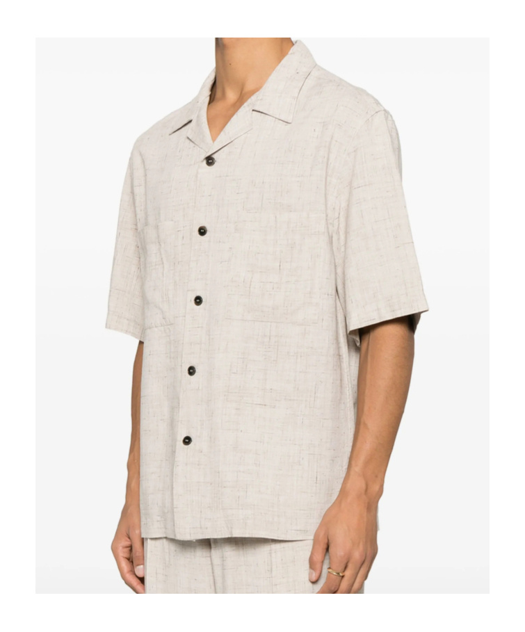 Shop Barena Venezia Short Sleeve Shirt In White