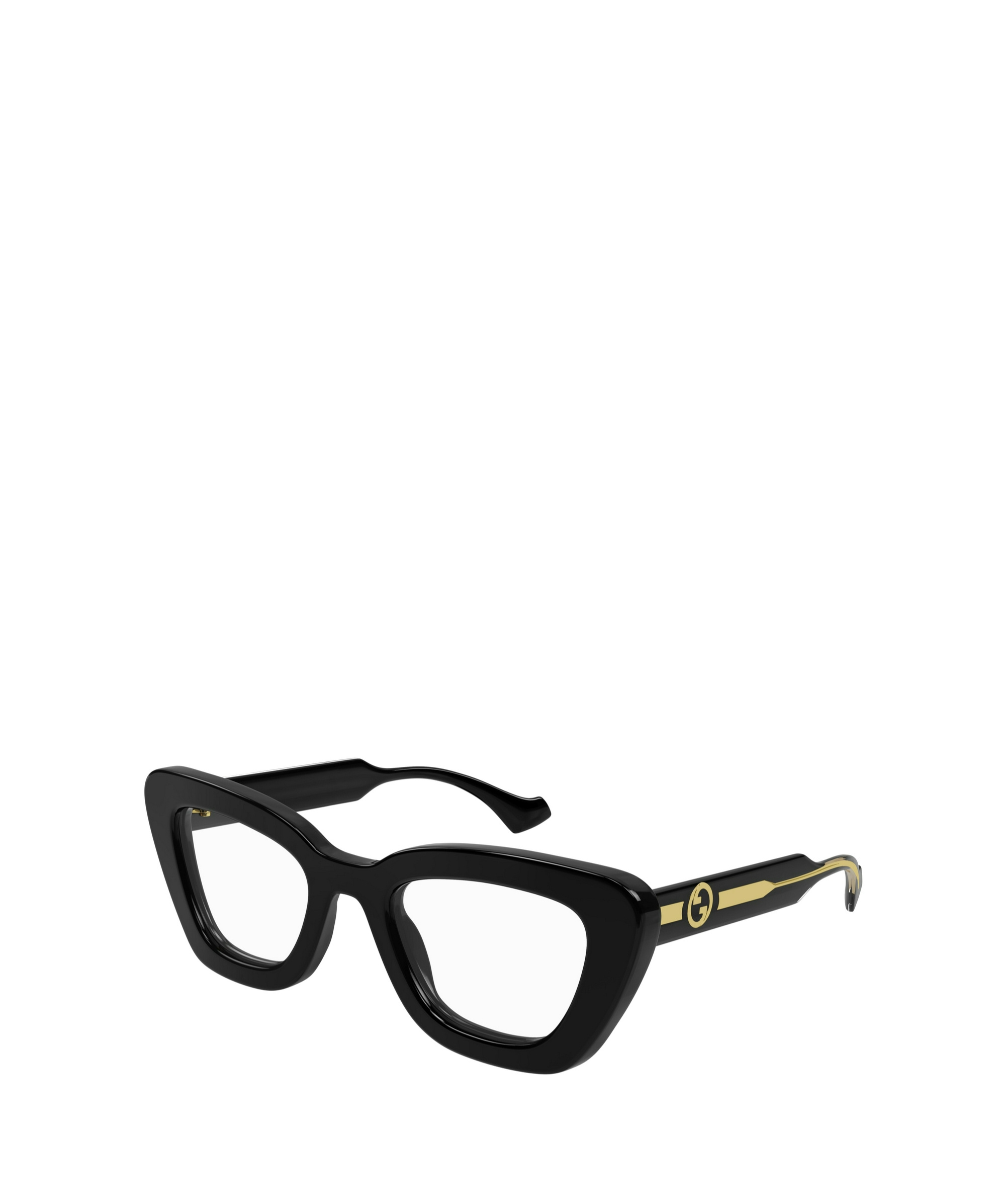 Gucci Interlocking G Cat-eye Glasses In Black