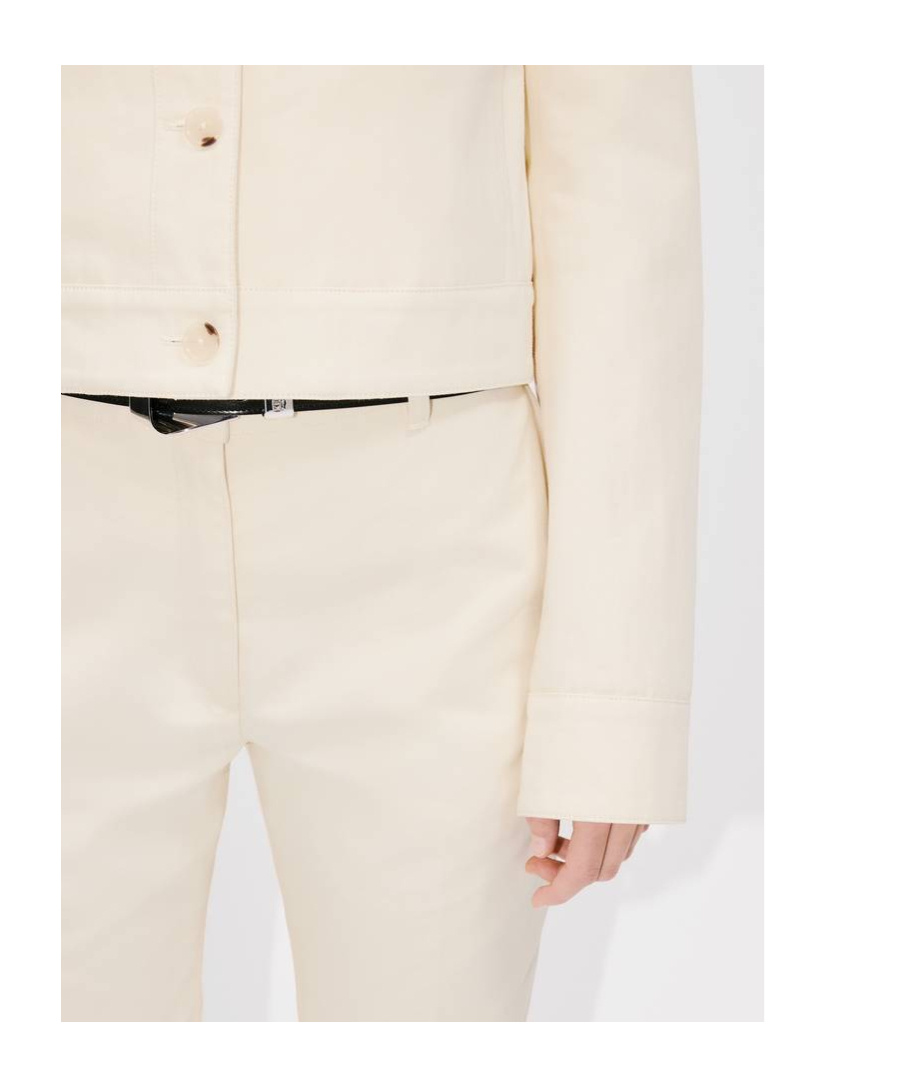 Kenzo Long-sleeved Casual Jacket In Cream