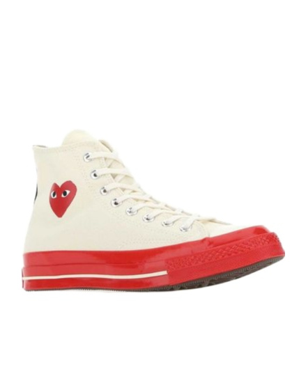 Comme Des Garçons Play X Converse Chuck 70 Lace-up Sneakers In White