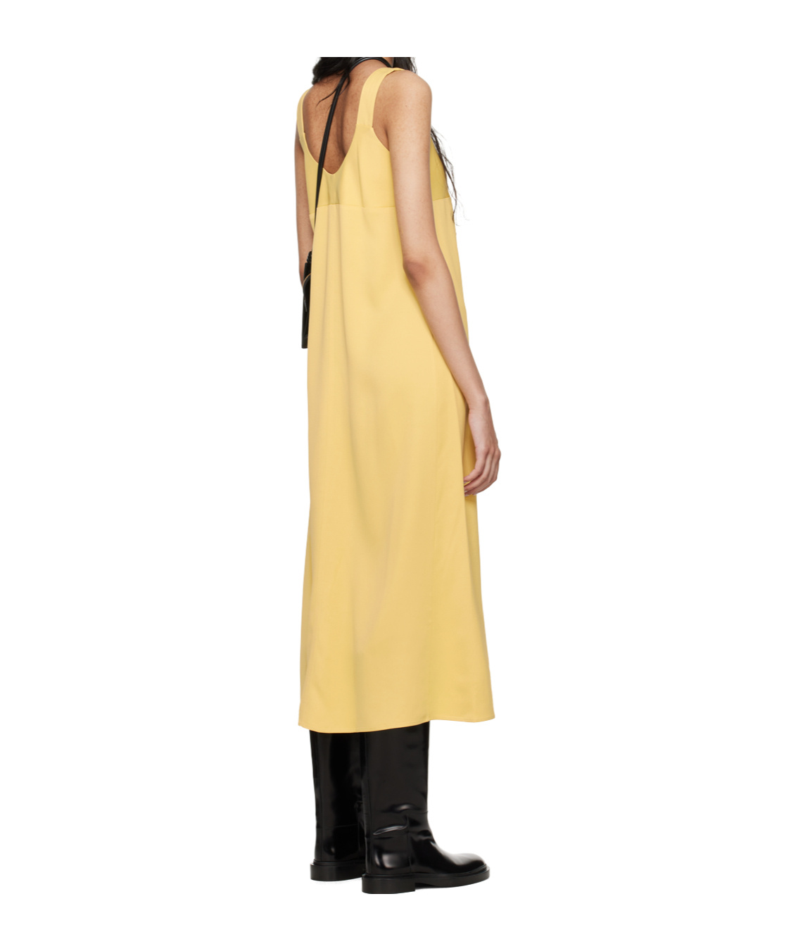 Studio Nicholson Yellow Wylie Maxi Dress In Yellow