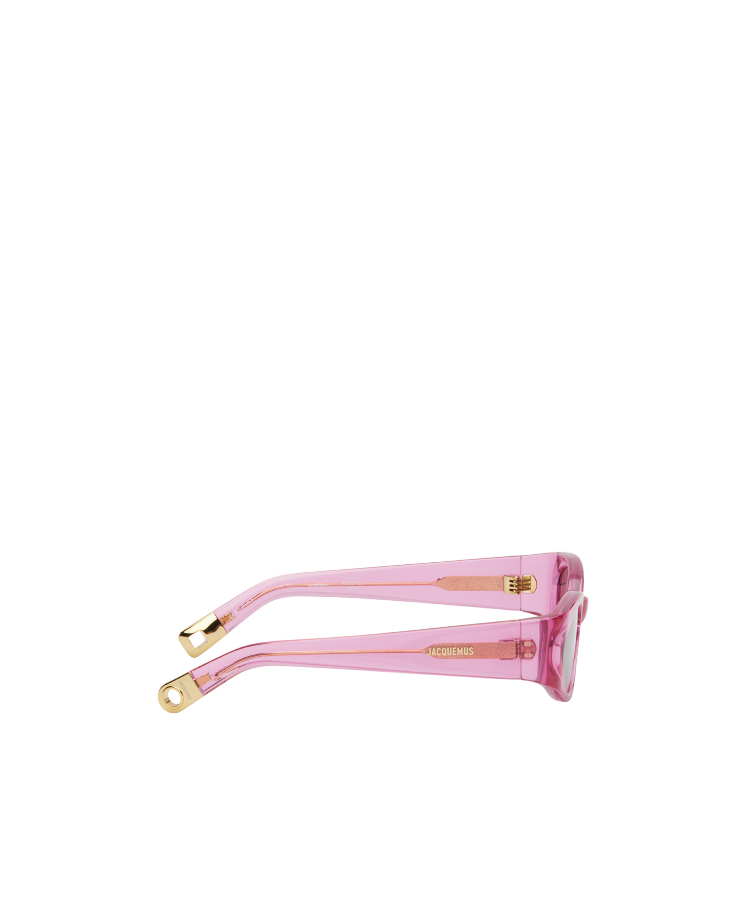 Jacquemus Oval Frame Sunglasses In Pink