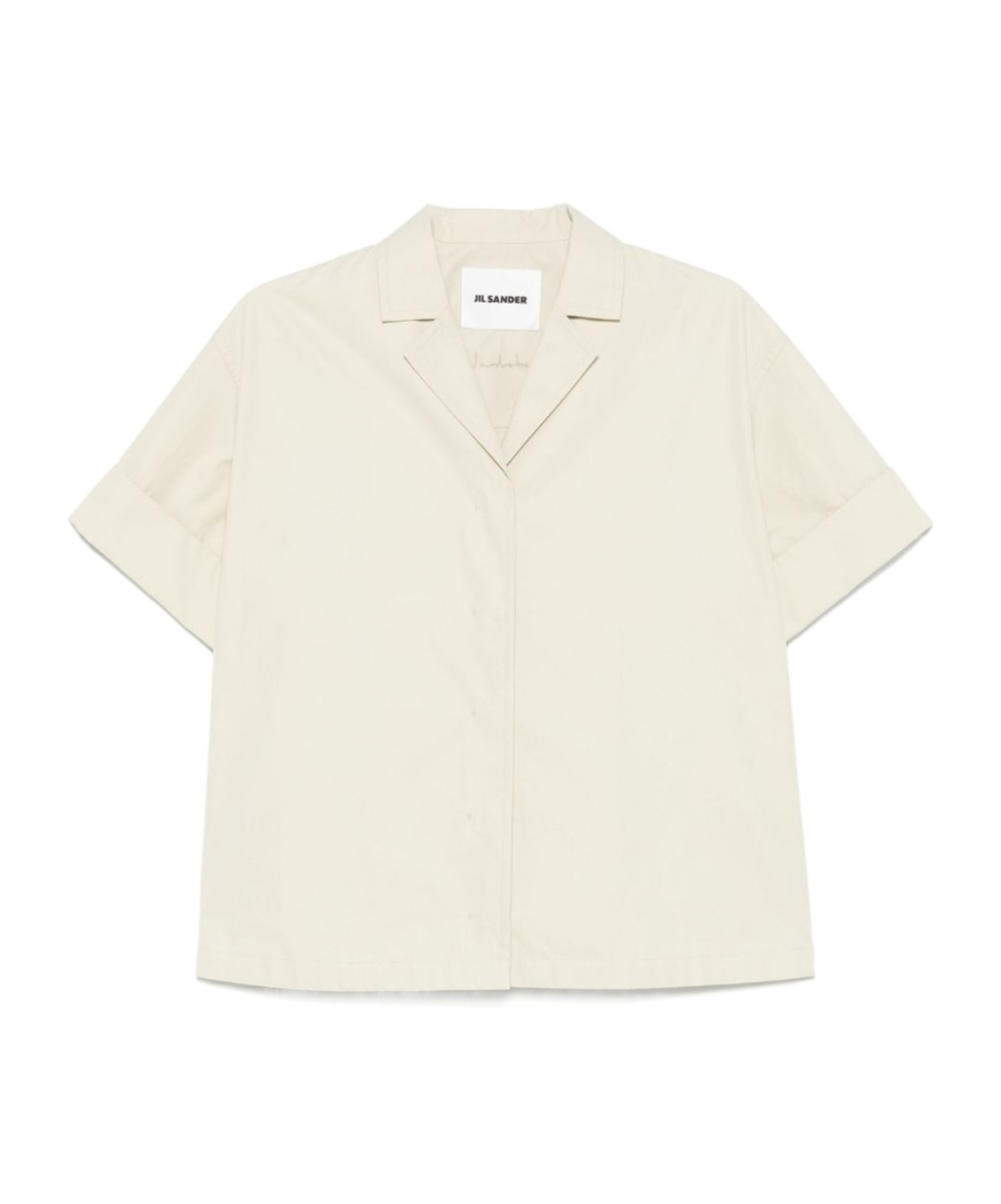 Jil Sander Cotton Shirt In Neutral